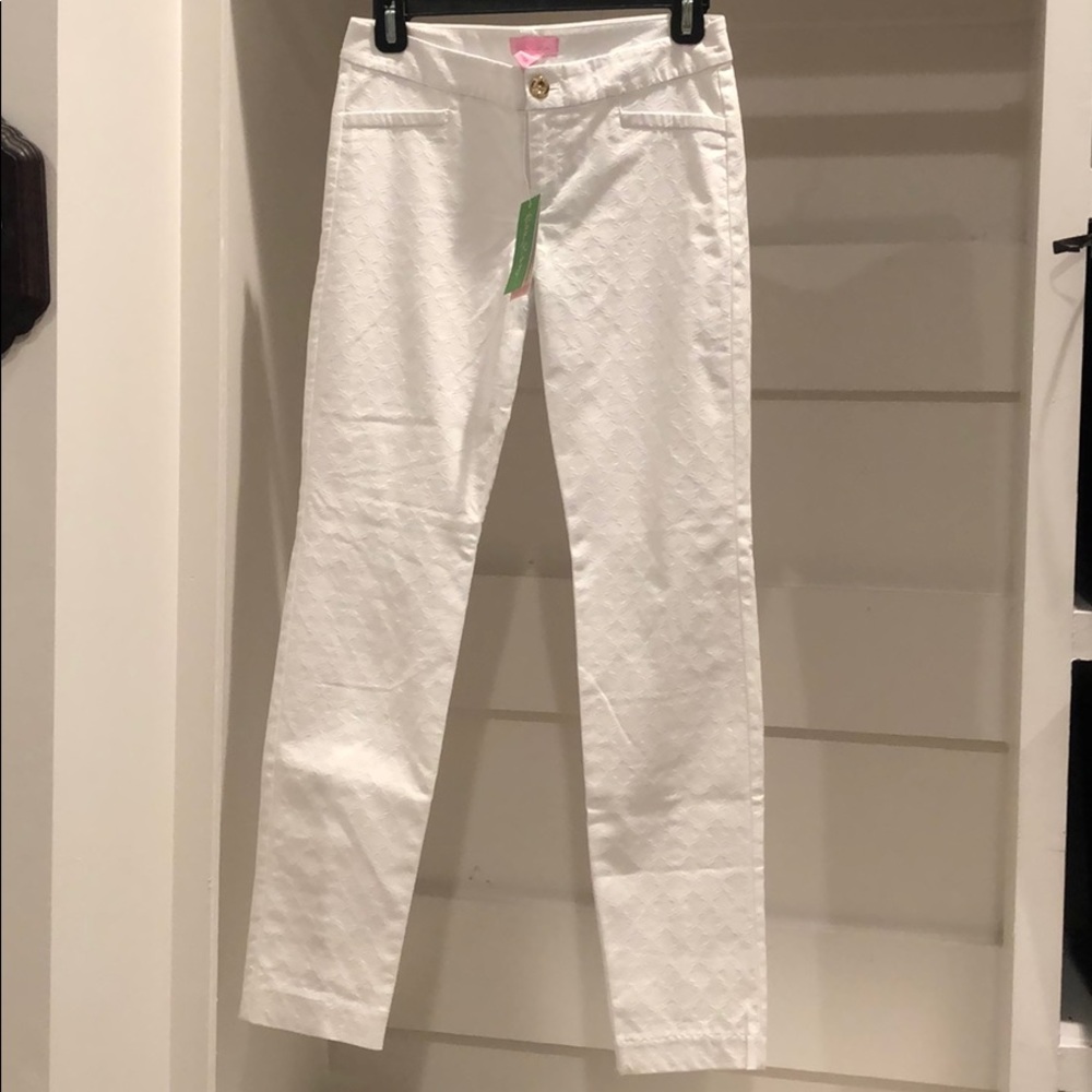 NWT Lilly Pulitzer Kelly Skinny Textured Pants